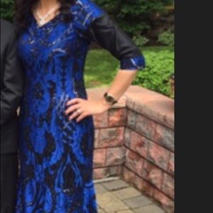 Beautiful black and blue dress